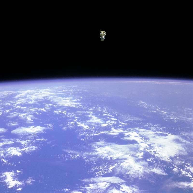 earth from space shuttle. space shuttle Challenger,